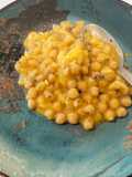 Garbanzos con pescadilla y calabaza