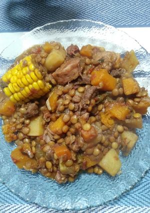 Una foto de Guiso de lentejas