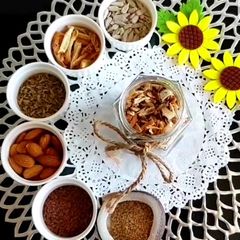 A picture of Healthy trail mix.