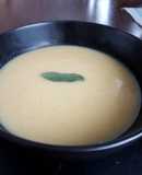 Parsnip and white bean soup with sage