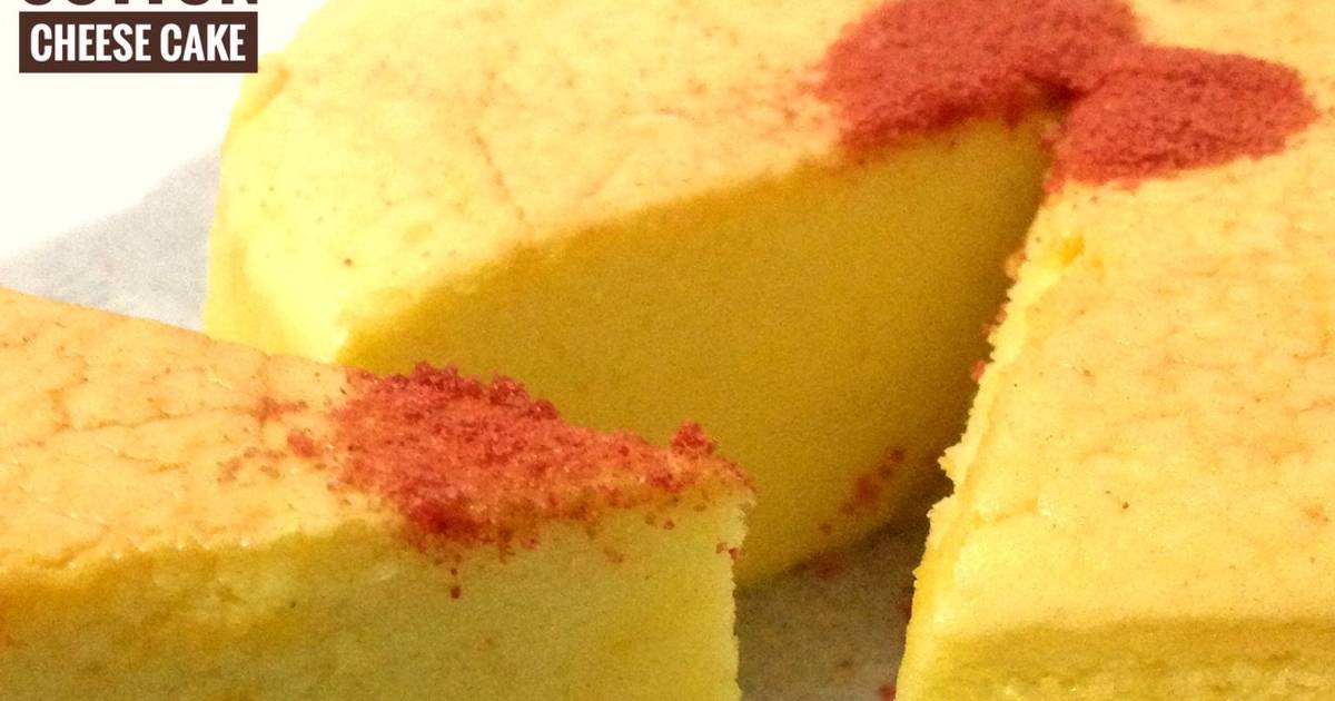 Resep Japanese cotton cheese cake tanpa cream cheese Resep Japanese cotton cheese cake tanpa cream cheese