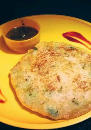 A picture of Healthy veg chilla.