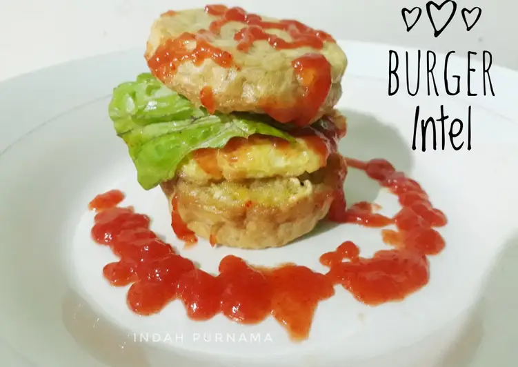 Resep Populer Burger Intel (Indomie Telur) Gurih Mantul