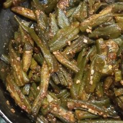 Bhindi masala A picture of Bhindi masala.