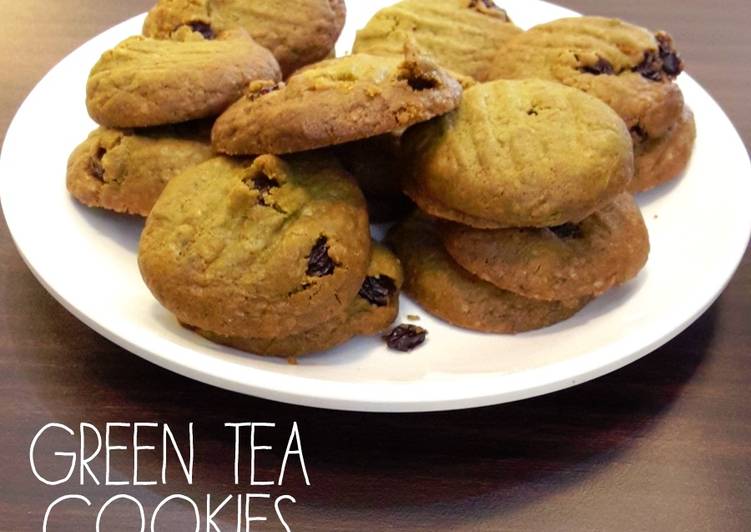 Green tea cookies