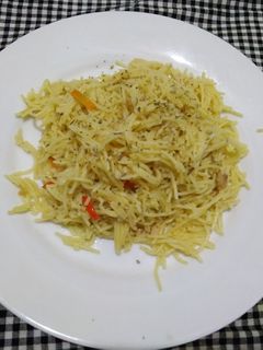 Foto resep Spaghetti Aglio Olio Tuna