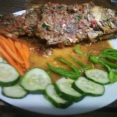 A picture of Coconut tilapia fish#Ramadhancontest.