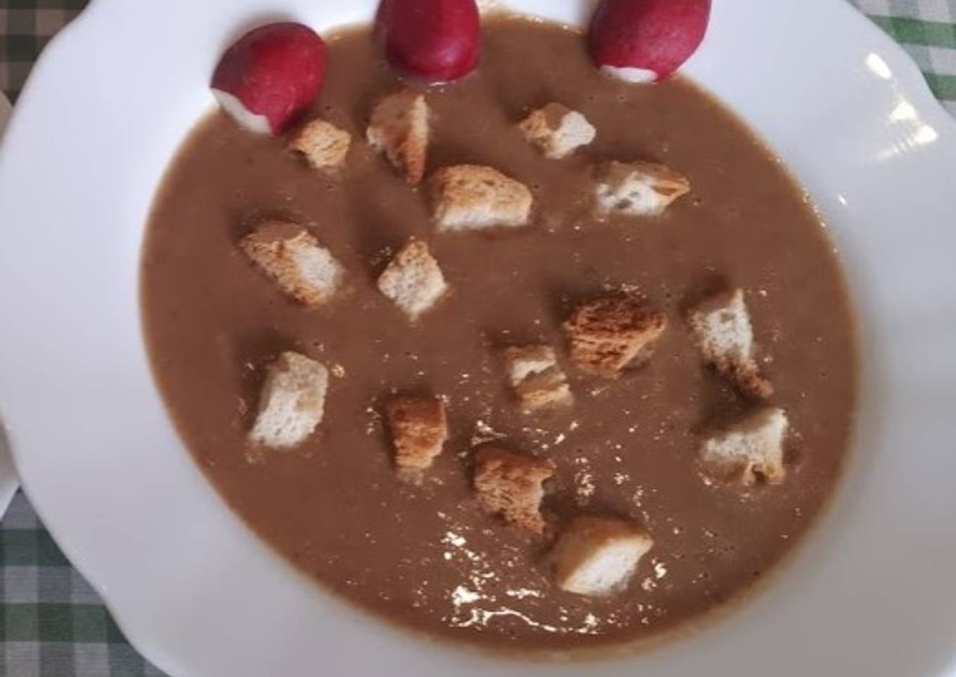 Puré de lentejas con cebolla