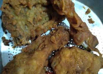 Masakan Populer Ayam Goreng (Fried chicken) Lezat Mantap