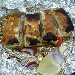 Chutney Stuffed Paneer Slab A picture of Chutney Stuffed Paneer Slab.