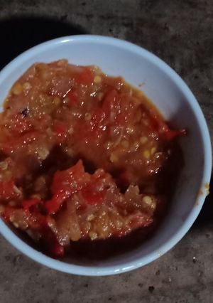 Foto resep Sambal tomat bikin nafsu makan meningkat 😍