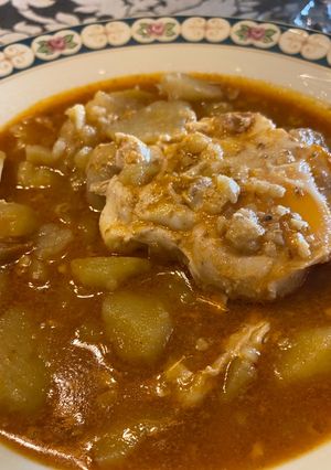 Una foto de Patatas en Caldo de Requena