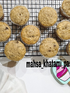 عکسی از دستور کاپ کیک موز