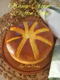 Orange Crown Chiffon Cake