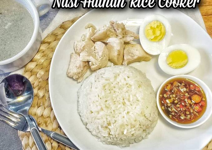 Nasi Hainan Rice Coooker, Enak dan Mudah Dibuat