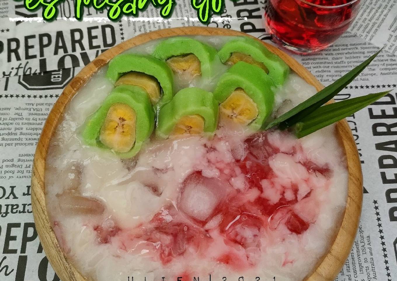 Es pisang ijo