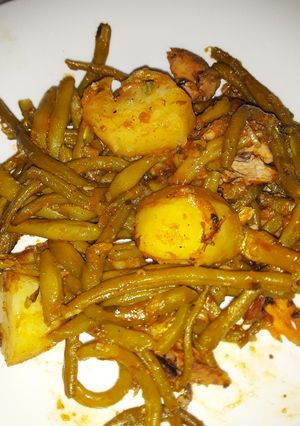 صورة لوصفة لوبيا خضرة