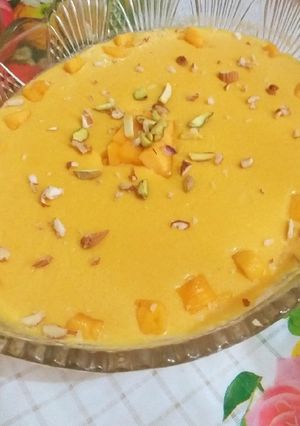 A picture of Mango pudding.