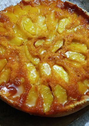 Una foto de Torta de manzana invertida