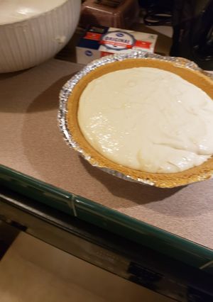 A picture of Cherry Cream cheese pie.
