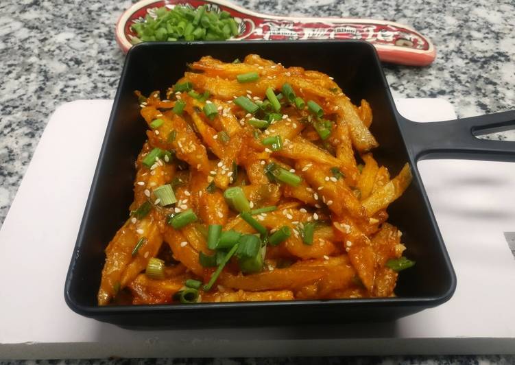 Recipe of Appetizing Chilli potato fries