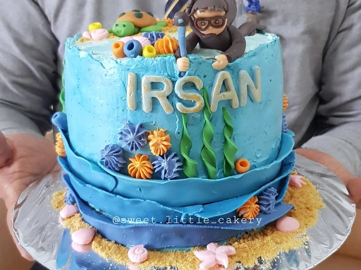 Cara Gampang Membuat Resep  Kue Ulang tahun - (Chocolate Cake base) yang Menggugah Selera, Sempurna