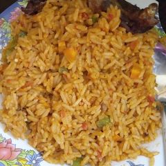 A picture of Jollof rice.