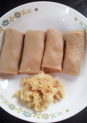 Foto resep Dadar gulung Coffee mix(inti kelapa)