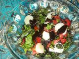 سالاد گوجه با سس انار