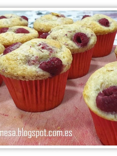 Foto principal de Muffins de frambuesas