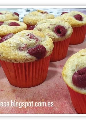 Una foto de Muffins de frambuesas