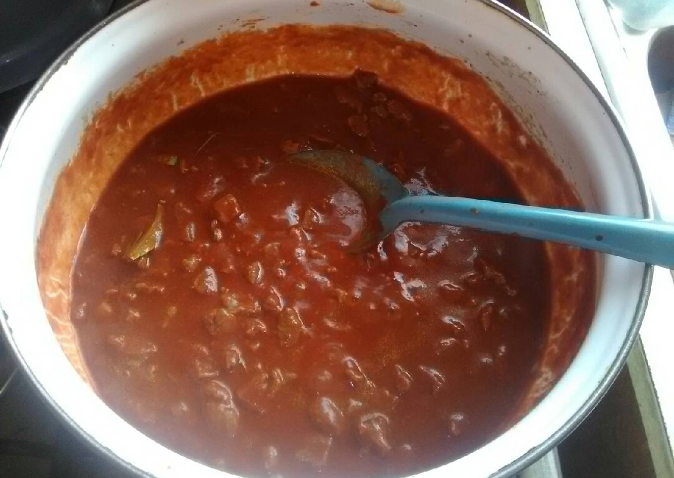 Carne de res con chile colorado