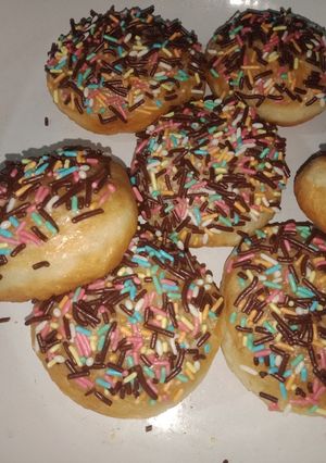 Foto resep Donat lembut dengan white ring