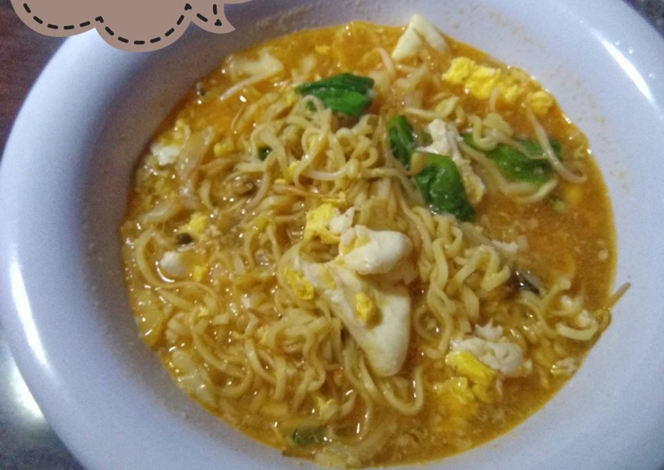 Mie Kuah Sayur Pedas