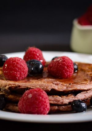 A picture of Berry Oats Pancake.