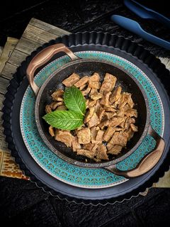 صورة لوصفة قلاية اللحم المحموس