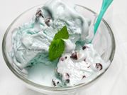 Gambar es krim blueberry