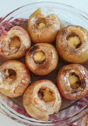 Una foto de Manzanas asadas