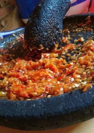 Foto resep Sambal bledek geprek