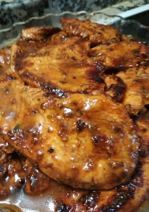 Una foto de Pavo en adobo