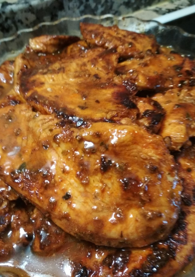 Una foto de Pavo en adobo