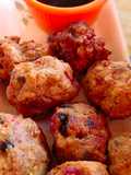 Buñuelos de tofu y berenjenas