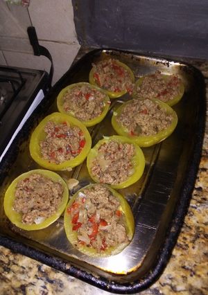 Una foto de Zapallitos rellenos