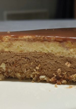 Une photo de Entremet trois chocolats