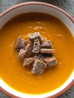 Una foto de Sopa de zapallo