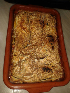 Una foto de Pastel de berenjena