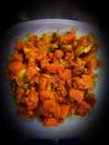 Healthy carrots peas