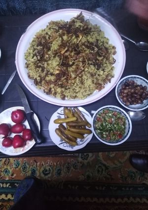 صورة لوصفة مجدرة (اكلة مقدرة)