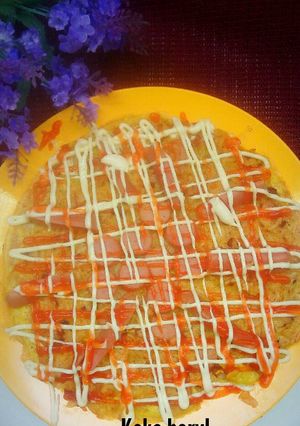 Foto resep Pizza nasi 🍕🍚 | hemat | praktis | yummy