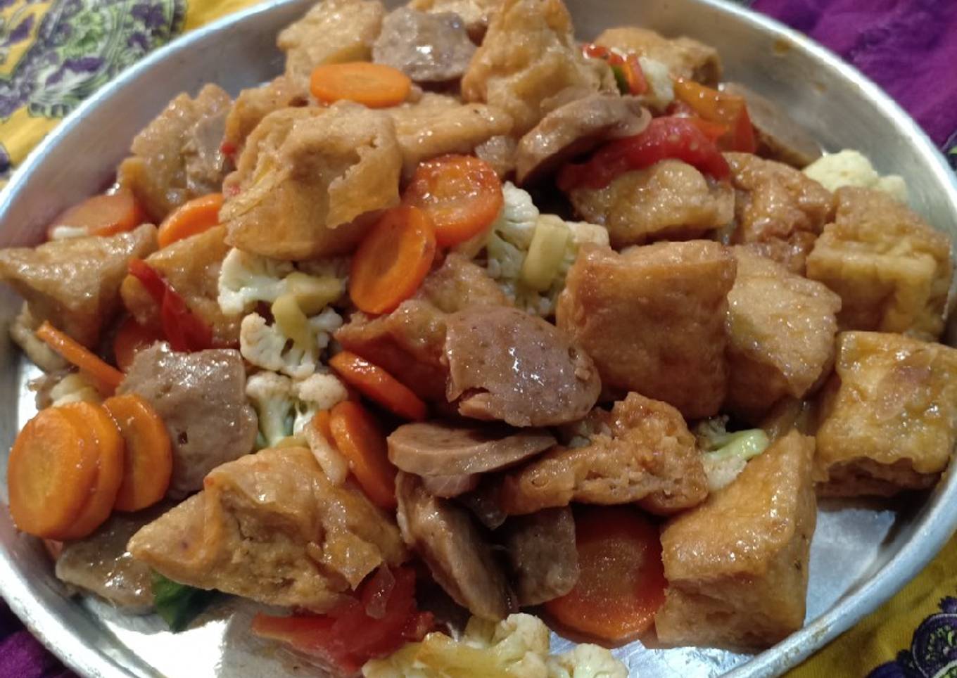 Cah Wortel Kembang Kol Tahu Bakso Sapi